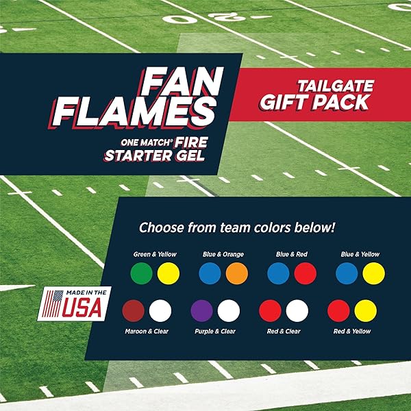 RUTLAND PRODUCTS 4914 FAN FLAMES FOOTBALL TEAM COLORS FIRE STARTER, MAROON & CLEAR
