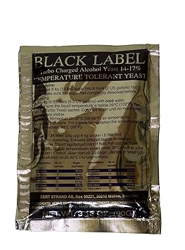 PRESTIGE Turbohefe Black Label 14% ? reintönig vergärende Edelhefe mit Hefenährsalz für die Obstbrennerei und Obstweinherstel