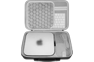 Geekria Hard Travel Case, Compatible with Apple 2023/2020 Mac mini Desktop and Fit for Magic Keyboard, Magic Mouse Carrying C
