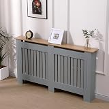 AVC Designs Extra Large Radiator Cover Modern Vertical Slats Grey Oak view 5