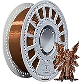 SHIMMERFIL Silk Filament 1.75, Pla + Filament, 3D Printer Filament, Dimensional Accuracy +/- 0.03 Mm, 3D Printer Filament Silk, Pla Filament', Pla 1 Kg (2.2 Lbs), Fit Most FDM 3D Printers (Copper)