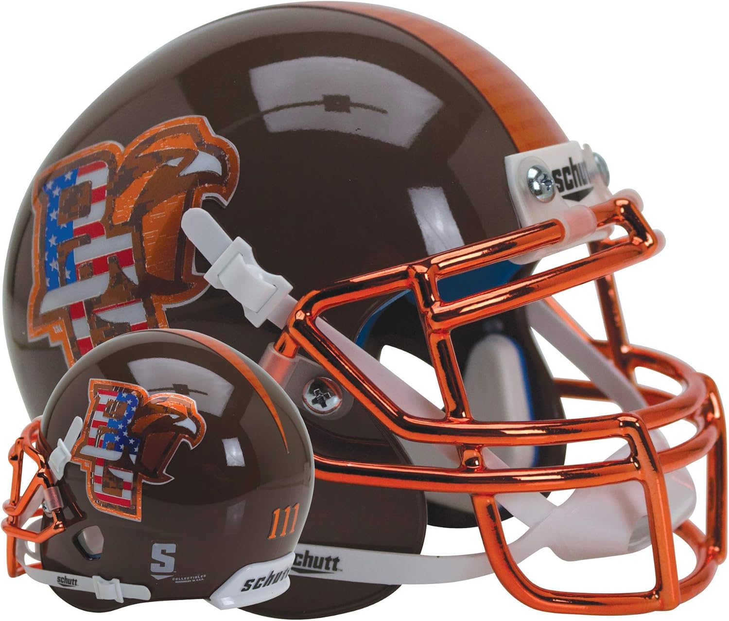 Schutt BOWLING GREEN FALCONS AiR XP FullSize AUTHENTIC Football Helmet BGSU