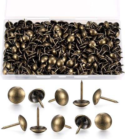 LJHOME 200pcs Antique Bronze Upholstery Tacks Decorative Thumb Tack Pins