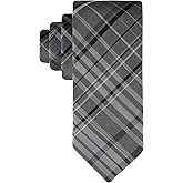 Calvin Klein Men’s Black Solid and Pattern Neckties – Dress Ties for Work, Weddings & Formal wear (Standard & Extra Long)