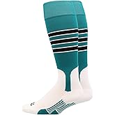 TCK Baseball Stirrup Socks with Stripes – Pro Style Game Day Uniform Socks for Baseball & Softball