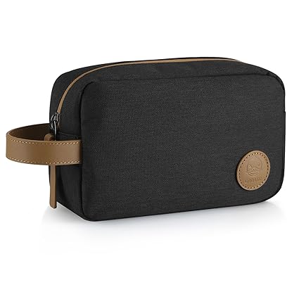 GAGAKU Kulturbeutel Wasserdicht Reise Kulturtasche Herren Waschtasche Klein für Outdoor Sport - Schwarz