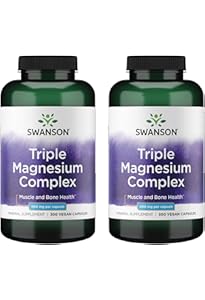 Complesso Di Magnesio In Tre Forme 400 Mg Triplo Complesso Di Magnesio 30 Capsule SWANSON - Foto 3