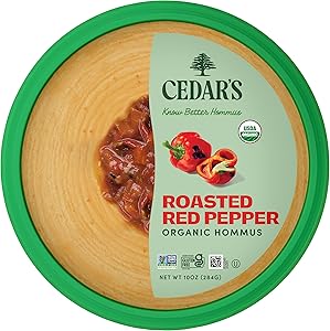 Cedar's Organic Roasted Red Pepper Hummus