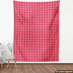Ambesonne Anchor Fabric by The Yard, Pattern with