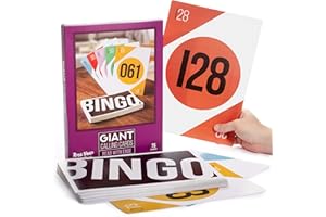 Royal Bingo Giant Calling Cards - Pack of 75 - High Visibility, 8.25" x 11.75" per Card-Replacement for Raffle and Balls