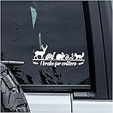 MYMKO I Brake for Critters Decal, Wildlife Animal Car Window Decals, 6 Inches UV DTF Tranfer Car Stickers, Weatherproof Car Truck Window Bumper Sticker, Adventure Car Stickers and Decals for Boy Girl
