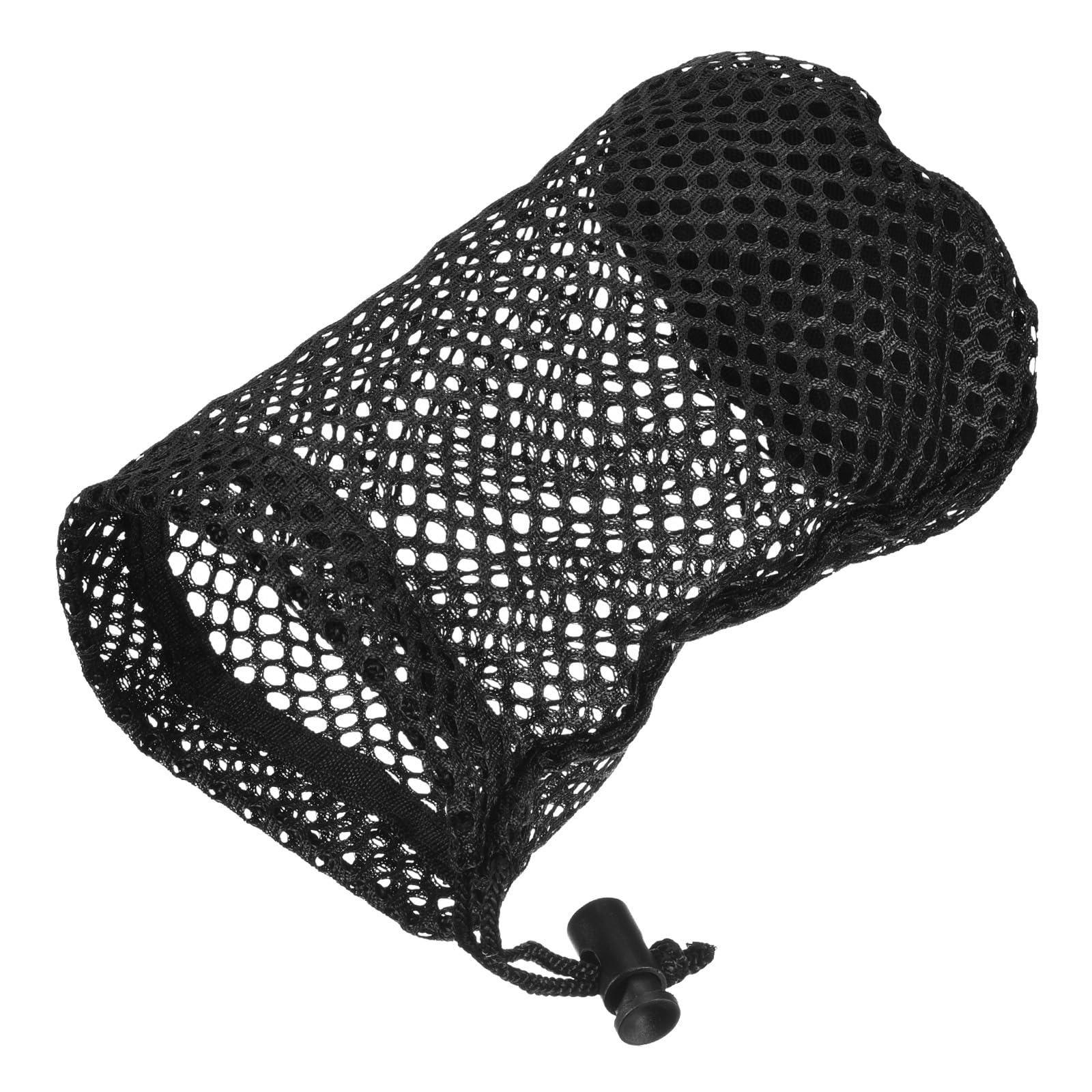 M METERXITY Golf Ball Bag - Multi-purpose Storage 12-16 Balls Durable Drawstring Bags, with Cord Lock, Apply to Golf Sport (6.7“x4.3, Black)