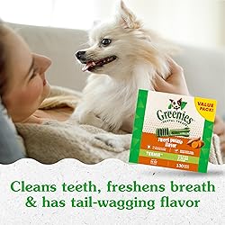 Greenies Teenie Natural Dog Dental Treats, Sweet