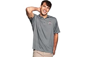 Vantage Apparel Men's Collegiate Premium Moisture Wicking Stretch Fit Diamond Print Polo