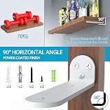 WELDUN 4 Pack Floating Shelf Brackets 40 cm Heavy Duty L Shaped White view 2