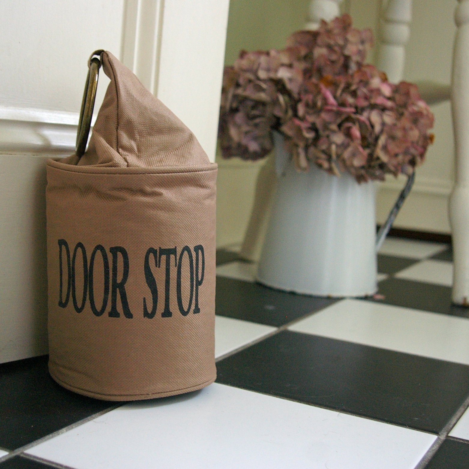 Fallen Fruits LH118 Fabric Doorstop with Ring, Brown, 13 x 13 x 28.5 cm