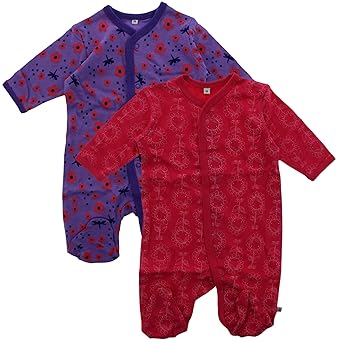 Pippi Baby - Mädchen Schlafstrampler Nightsuit W/f -Buttons (2-Pack)