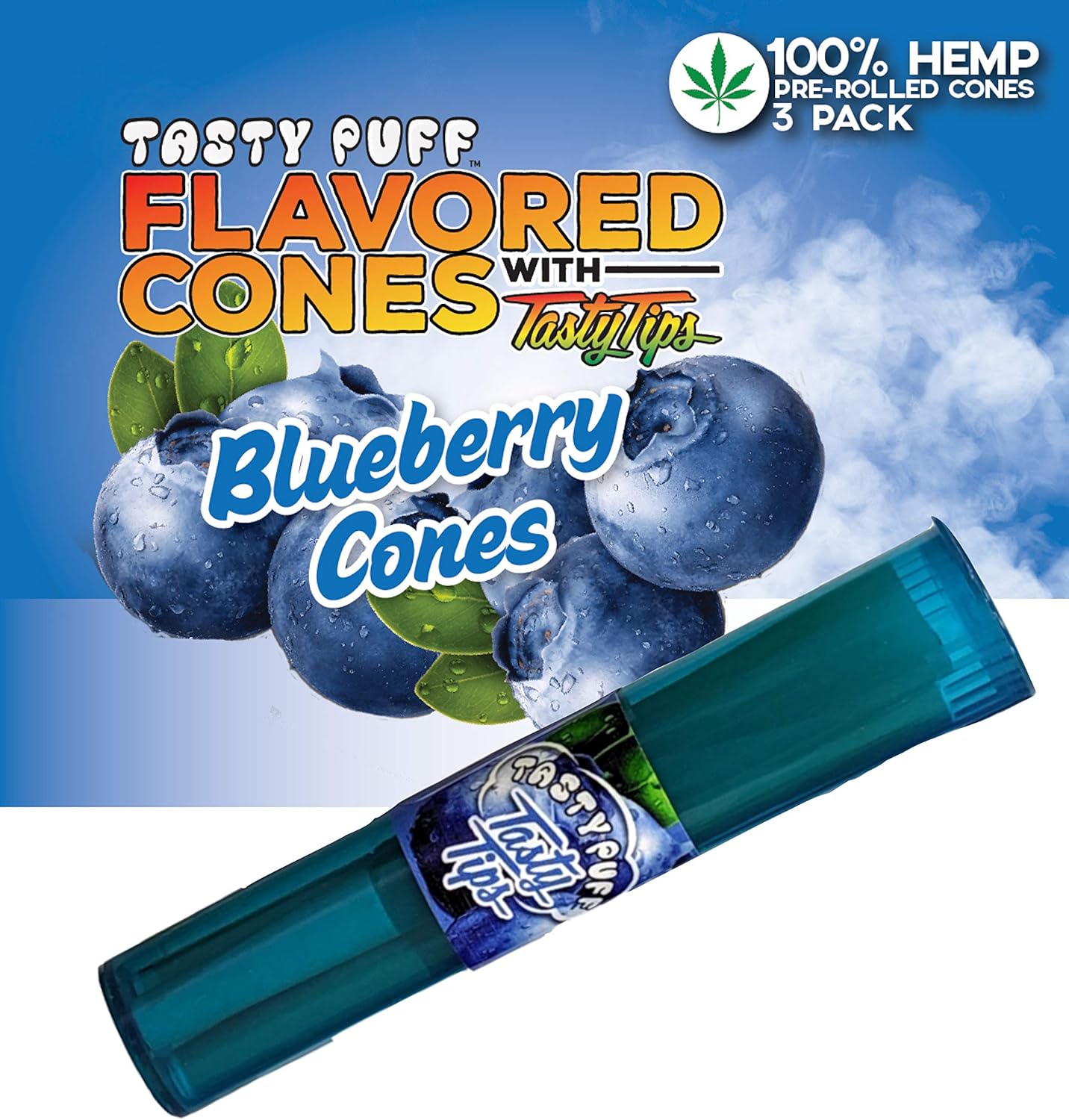 Tasty Puff Blueberry Cones with Tasty Tips Health