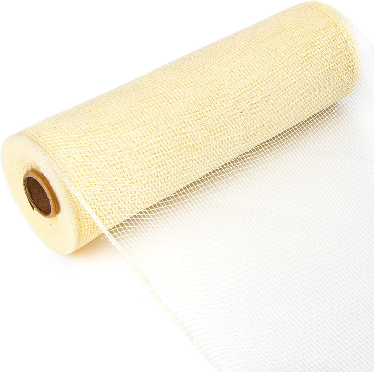 Bows & Ribbons - Ribbli Cream Mesh Ribbon,10 inch x 30 feet(10Yard) , Christmas Ribbon for Wreath Swags and Christmas Tree Decoration (Non-Metallic)