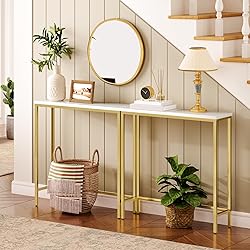 HOOBRO Narrow Console Table, 29.5" Small Entryway