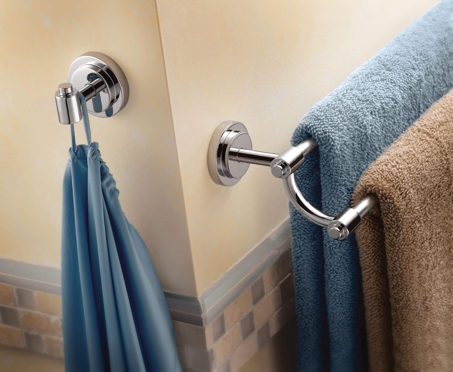 Moen DN0722CH Iso 24-Inch Double Towel Bar, Chrome - - 