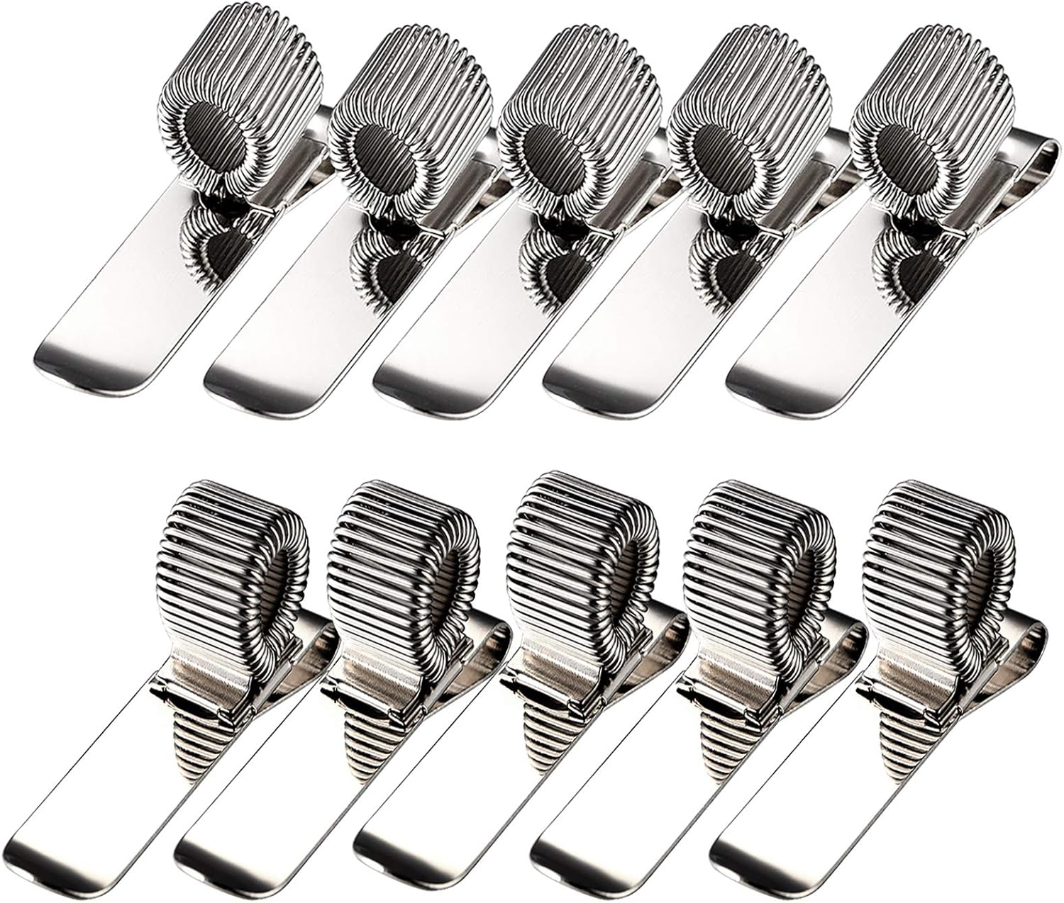 5 Top & 5 Side Fit Metal Pen Loop Holder Clips Pocket Pen Holder with