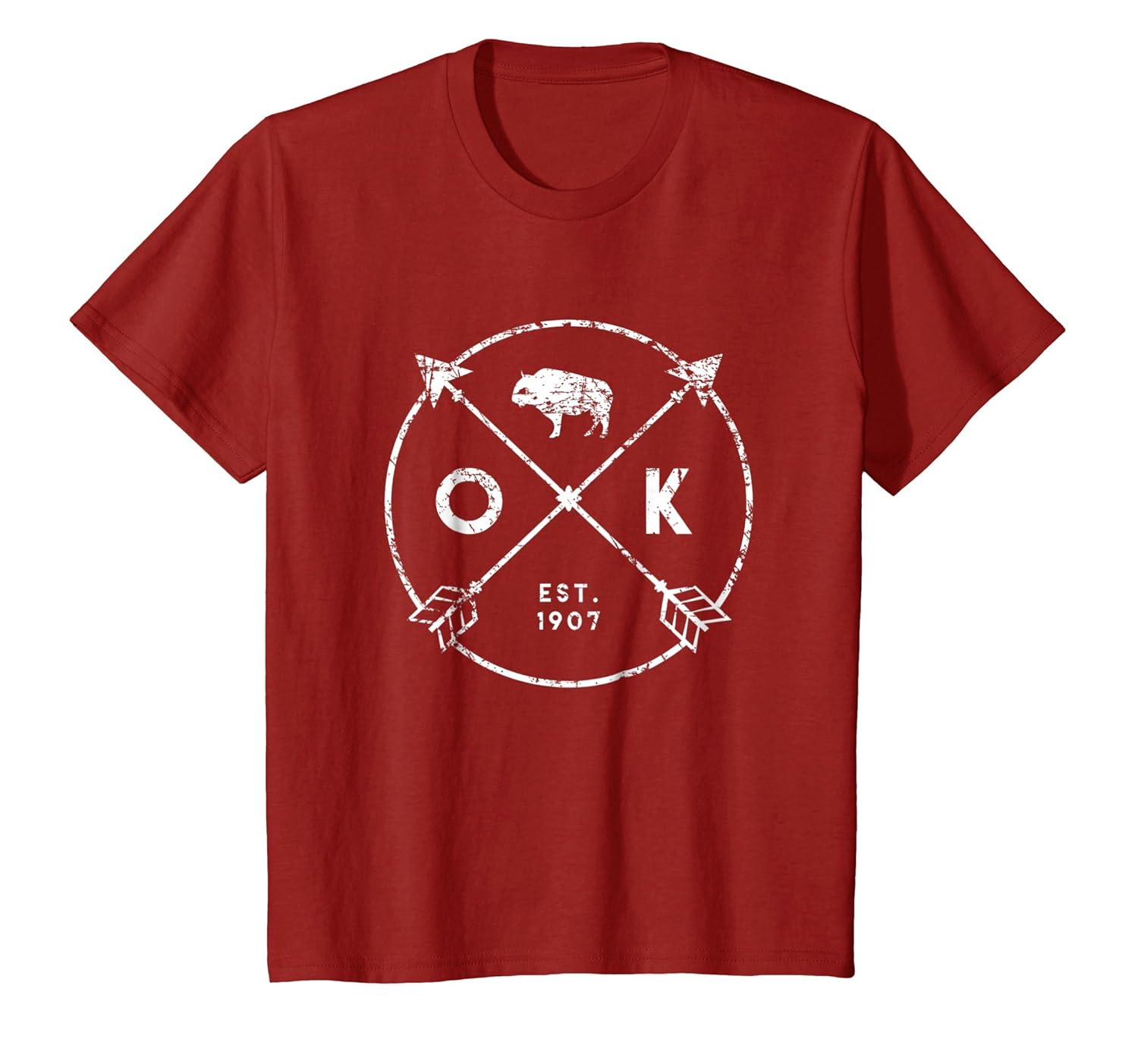 Oklahoma Adventure Shirt Est 1907 Buffalo Arrows State Gift Teehay