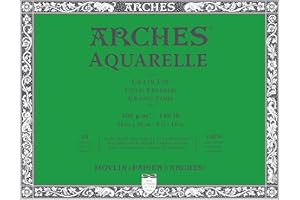 Arches Watercolor Paper Block, Cold Press, 8" x 10", 140 pound