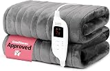 LIVIVO Electric Heated Blanket 160x130cm Ultra Soft Fleece 9 Heat Settings