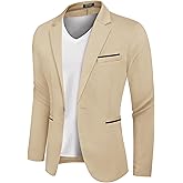 COOFANDY Men's Casual Blazer Jacket Slim Fit Sports Coat Business Suit Jackets One Button