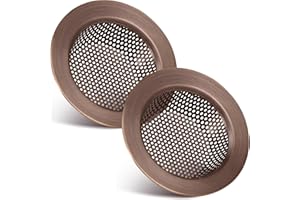 Retisee 2 Pcs Sink Strainer Stainless Steel Kitchen Sink Drain Strainer Basket Cover Mesh Hair Food Catcher, Large Wide Rim of 4.4 Diameter(Red Bronze)