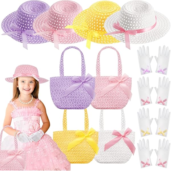 その他 Girls Tea Party Dress Up Play Set For 2 with Sun Hats Gloves and Fans Amazon.com: Geyoga 48 Pcs Girls Tea Party Dress up Playset