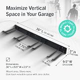 StoreYourBoard Heavy Duty Garden Tool Rack 4 Slot Steel Garage Wall Rack view 2