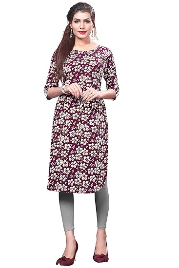 Women's Crepe Straight Kurta