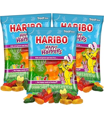 Amazon.com : Haribo Happy Hoppers Gummy Candy 4oz (6-pack