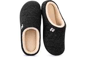 RockDove Men's Sherpa Lined Memory Foam Clog Slipper