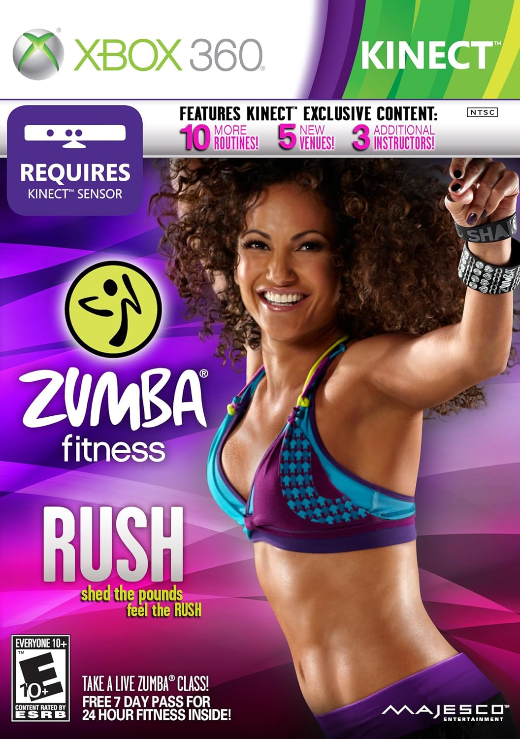 Majesco Zumba Fitness Rush, Xbox 360, ESP Xbox 360 Español vídeo ...
