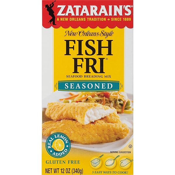 ZATARAIN’S SEASONED FISH FRI SEAFOOD BREADING MIX, 12...