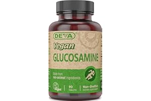 DEVA Vegan Vitamins Glucosamine Tablets, 90-Count Bottle