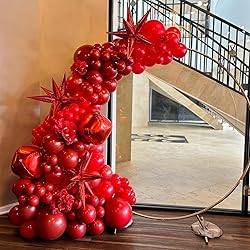Awenztech Red Balloons 12 inch, Red Latex Balloons