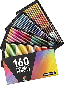 160 Colored Pencils Set by Zenacolor 