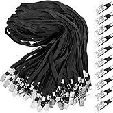 Marspark Lanyards Bulk with Clip Flat Neck Lanyard Badge Lanyard with Swivel Hook Lanyards for ID Cards Holder