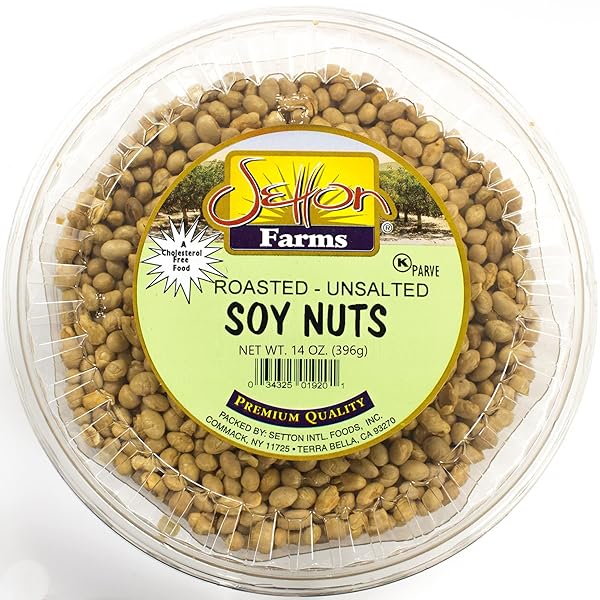 DRIED SOYBEANS (SOYNUTS) ROASTED UNSALTED, 14 OZ., KOSHER