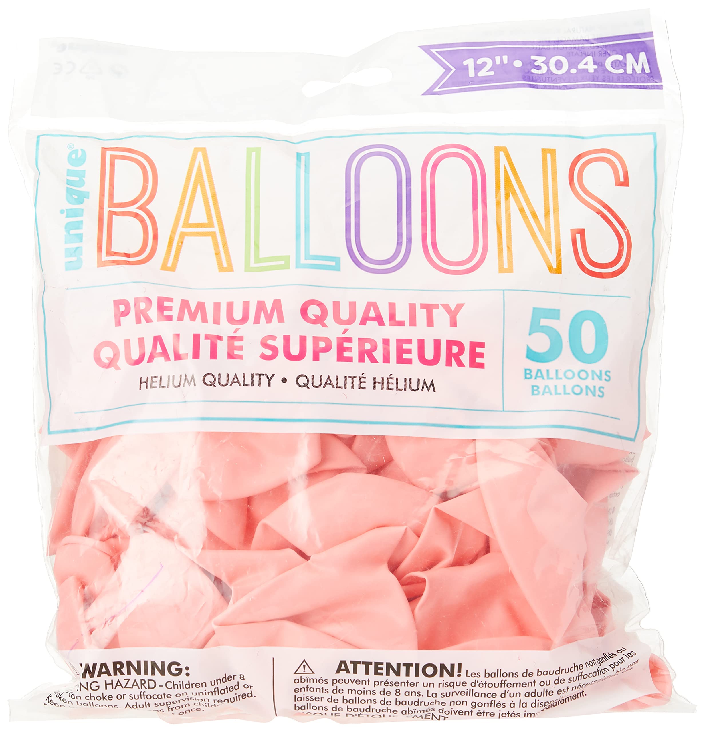Blush Pink Premium Latex Balloons (30cm) Pack of 50 - Vibrant Party Decorations for Birthdays, Weddings, and Events