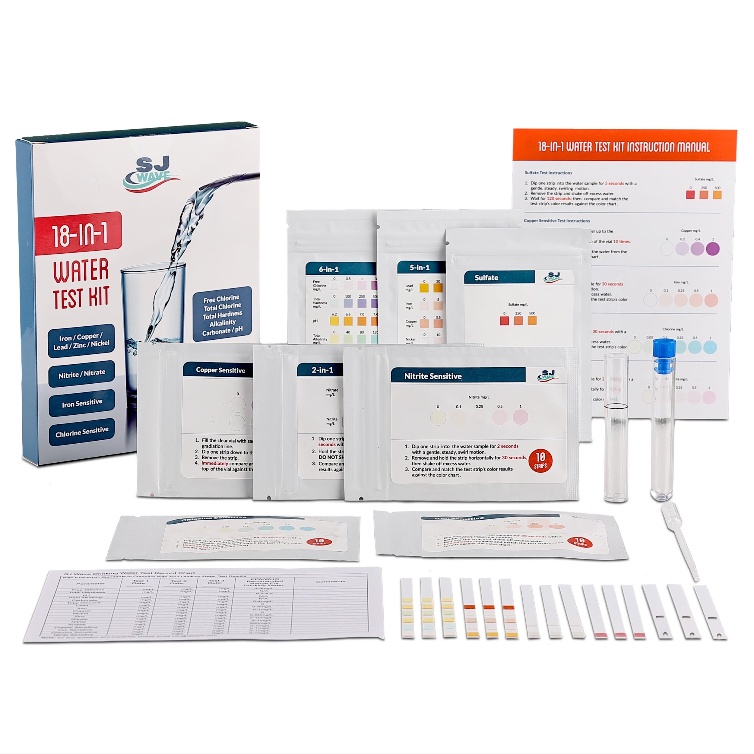 18 in 1 Water Testing Kits for Drinking Water