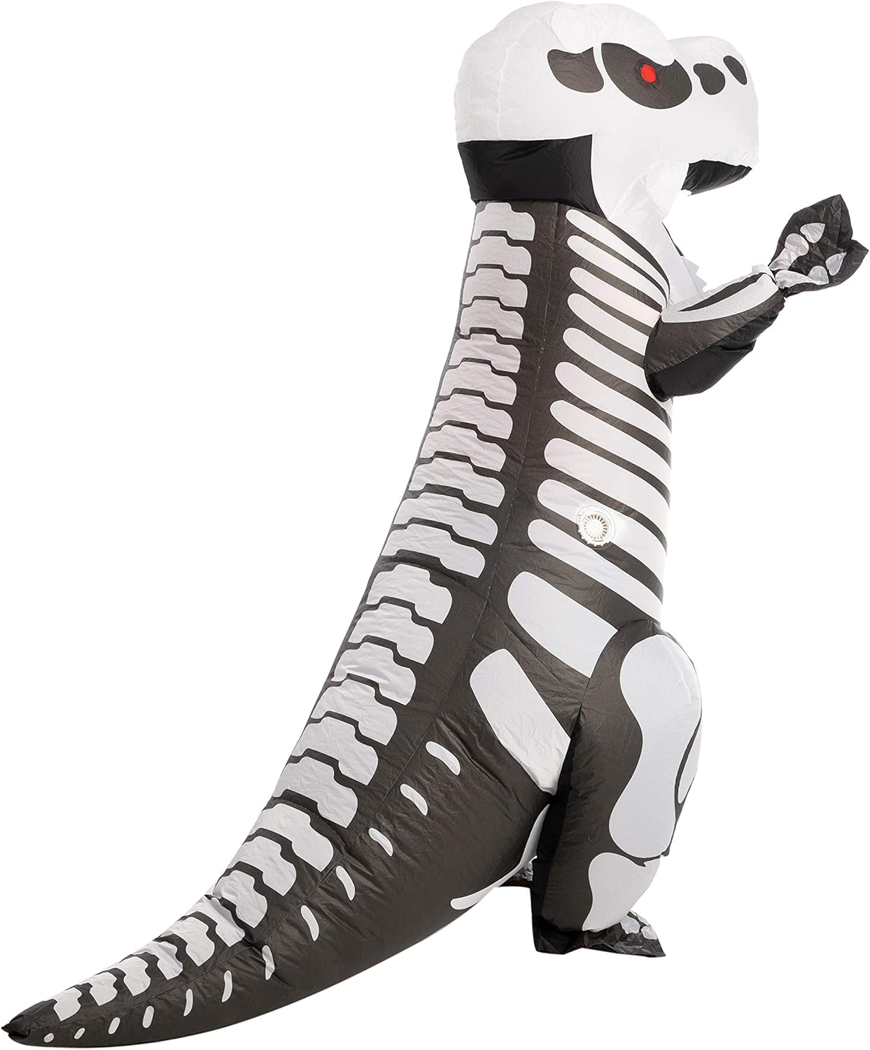 Spooktacular Creations Inflatable Halloween Costume Skeleton Dinosaur Full Body T-Rex Inflatable Costume - Adult Unisex One Size: Clothing