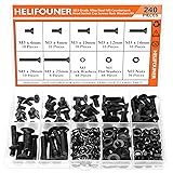 HELIFOUNER 240 Pieces M5 x 6mm /8mm /10mm /12mm