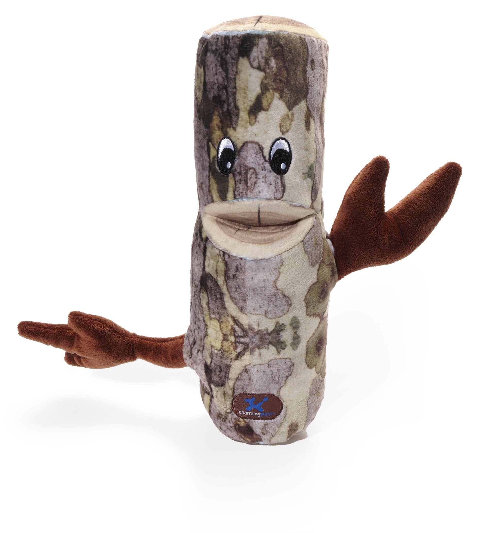 Petstages Barkers Sycamore Squeaky Plush Tree Branch Dog Toy