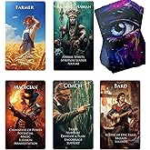 Trikendou The Character Oracle Cards Deck - Tarot Cards for Who Questions, Beginner Oracle Deck, Foiled Oracle Cards with Meaning on Them -78 Role Cards