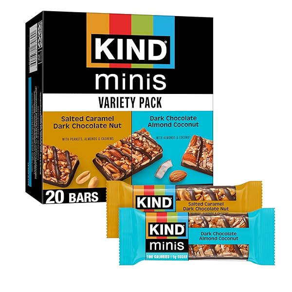 KIND MINI SNACK BARS VARIETY PACK, GLUTEN FREE,...